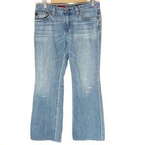 AG Adriano Goldschmied The Angel light blue flare jeans size 29